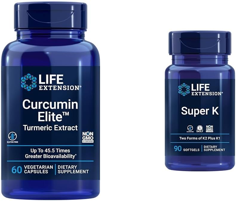 Curcumin Elite Turmeric Extract & Super K for Life Extension