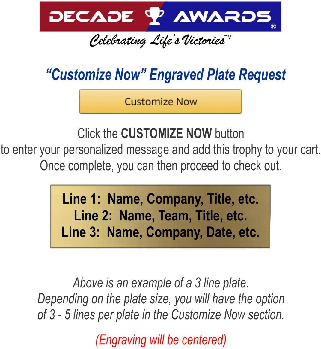 Customizable 4 Inch Tall Football Lil' Buddy Trophy for Youth Gridiron Award - Personalize Today