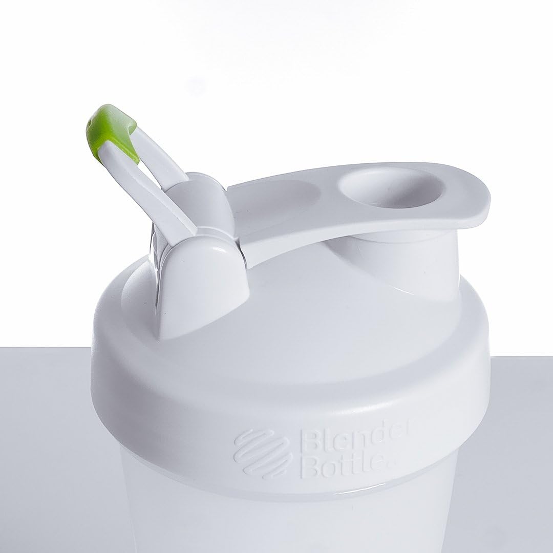 Customized 20-Ounce Oats Overnight BlenderBottle for Overnight Oats - No Whisk Ball - Milk Fill Line - Clear/White/Green