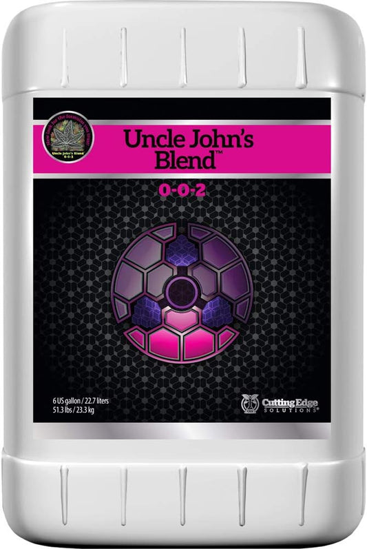 Cutting Edge Uncle John's Blend 0-0-2 Fertilizer 6 Gallon Size