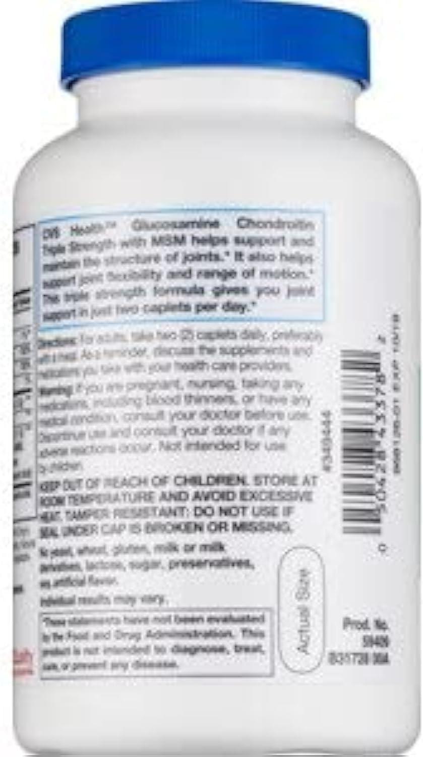 CVS Health Triple Strength Glucosamine Chondroitin with MSM - 100 Tablets