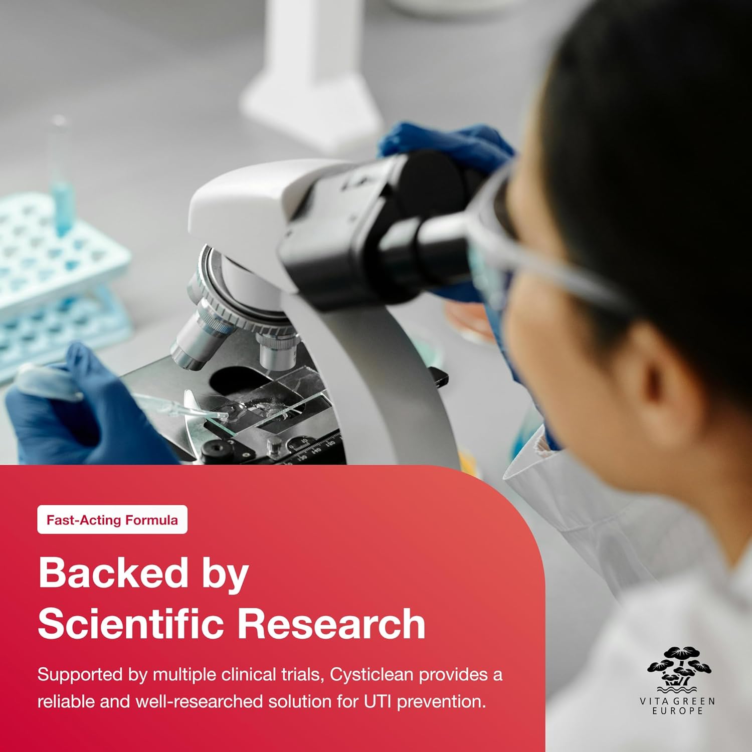 Cysticlean Cranberry PAC Supplement - 240mg PAC, Sugar-Free - UTI Support - Best Cranberry Pills for Cystitis & IC Relief