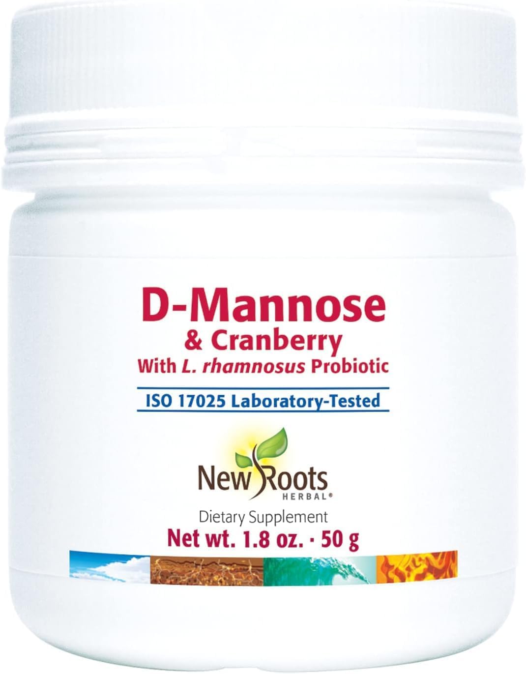 D-Mannose & Cranberry with Probiotic for Urinary Tract Health (50g) by New Roots Herbal