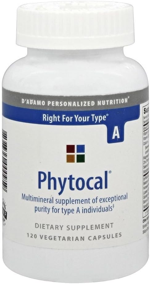 D'Adamo Personalized Nutrition Phytocal A Vitamin Capsules - 120 Count