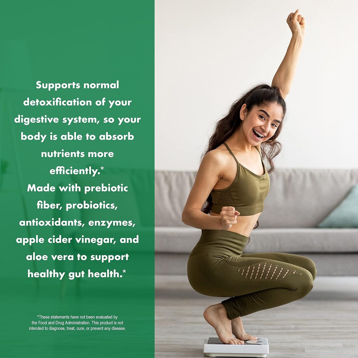 Daily Gut Health Powder for Slimming Formula | Detox Cleanse Supports Digestive Function | Promotes Detoxification, Boosts Energy & Nutrient Absorption
