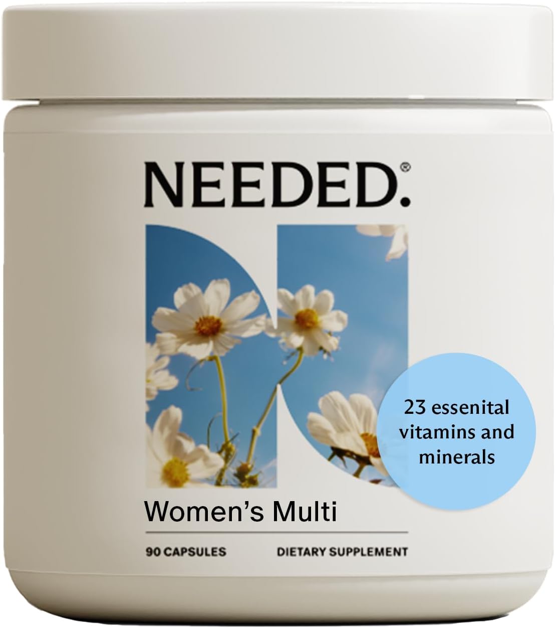 Daily Multivitamin for Women with 23 Essential Nutrients - Vitamin B12, B6, D3, Calcium, Biotin, Folate, and More - 90 Count