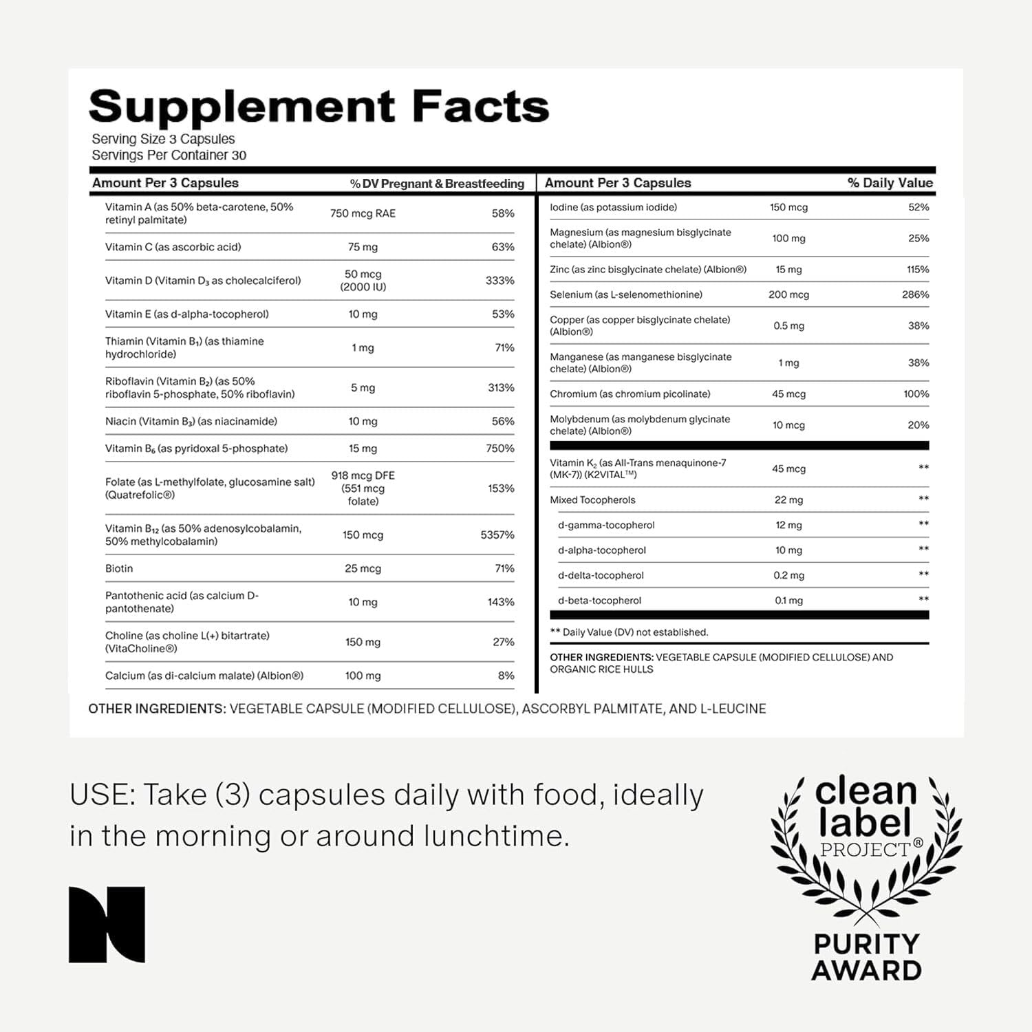 Daily Multivitamin for Women with 23 Essential Nutrients - Vitamin B12, B6, D3, Calcium, Biotin, Folate, and More - 90 Count