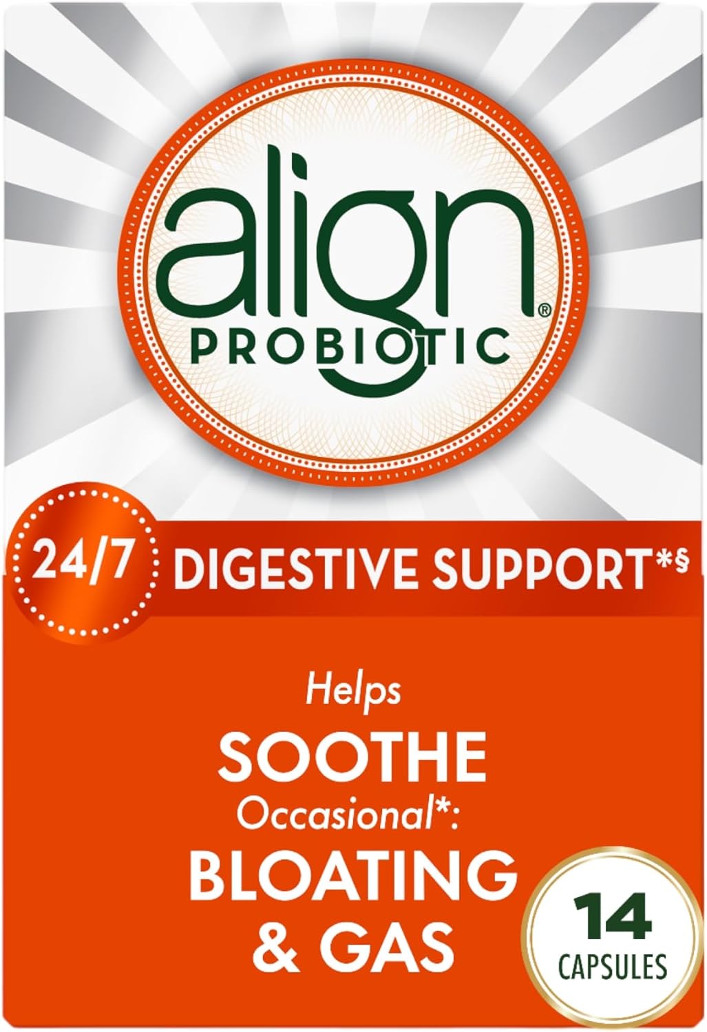 Daily Probiotic Supplement for Digestive Health for Women and Men, 14 Capsules, #1 Recommended by Doctors and Gastroenterologists