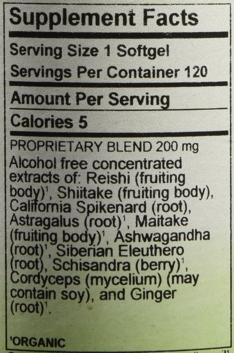 Daily Use Adaptogen Supplement for Immune Health & Energy - 120 Softgels