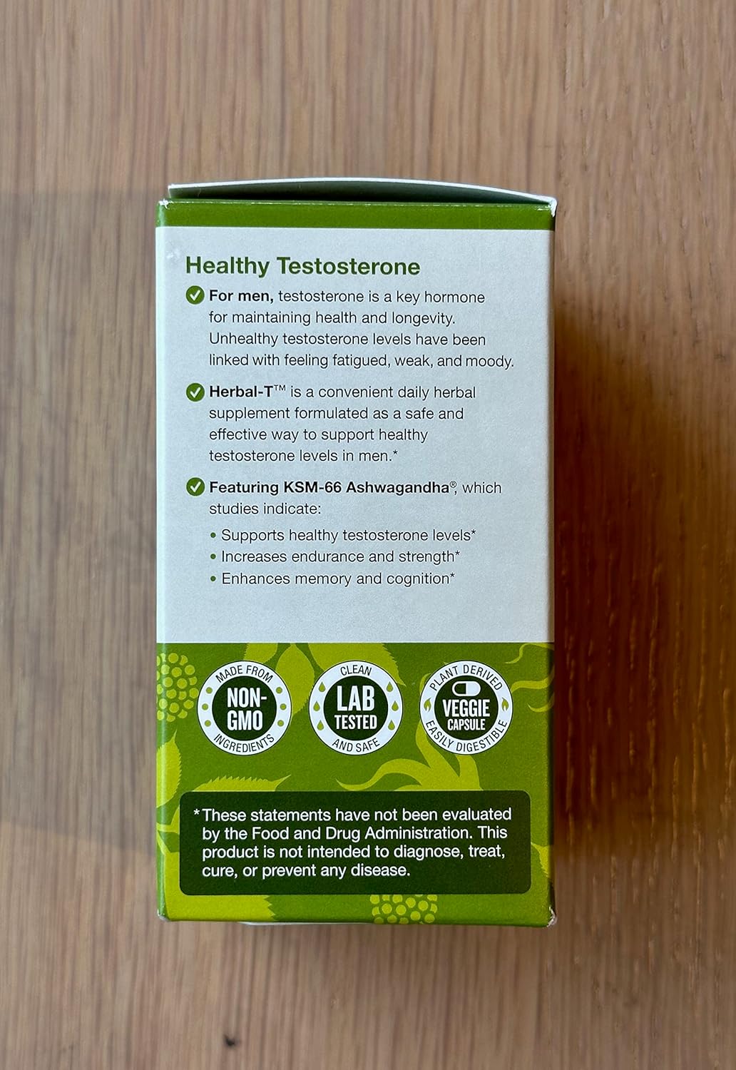 DailyNutra Herbal T Men’s Health Formula: Endurance & Vitality Supplement with KSM-66 Ashwagandha, Tongkat Ali, Tribulus, Eleuthero, & Horny Goat Weed - 90 Capsules - Healthy Aging Formula