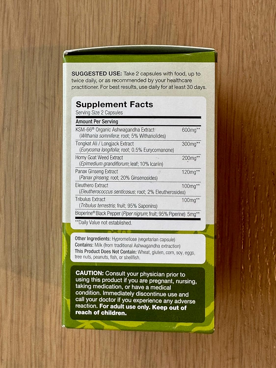 DailyNutra Herbal T Men’s Health Formula: Endurance & Vitality Supplement with KSM-66 Ashwagandha, Tongkat Ali, Tribulus, Eleuthero, & Horny Goat Weed - 90 Capsules - Healthy Aging Formula