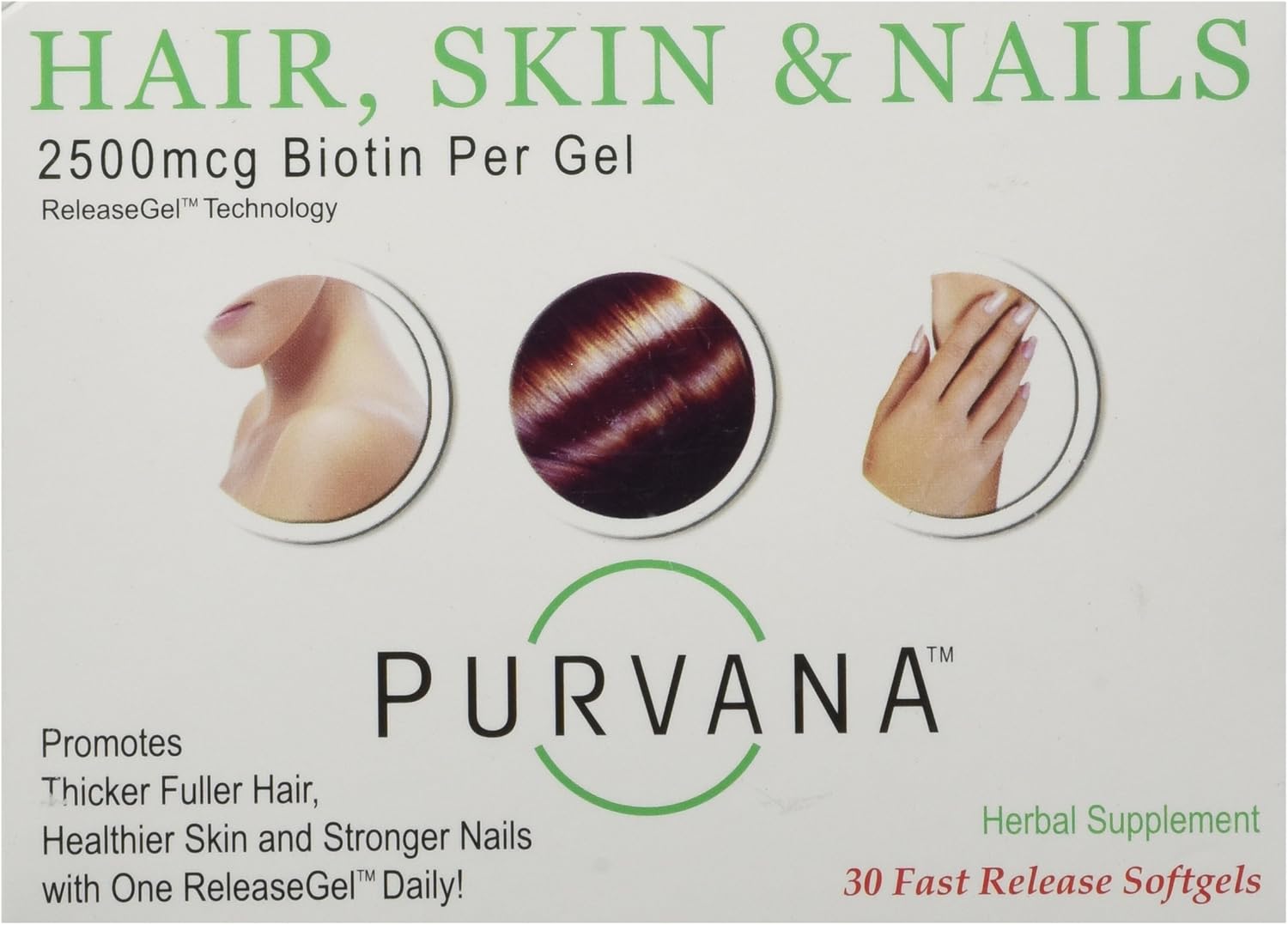 Dana Purvana Hair Skin and Nails Softgels - 30 Count