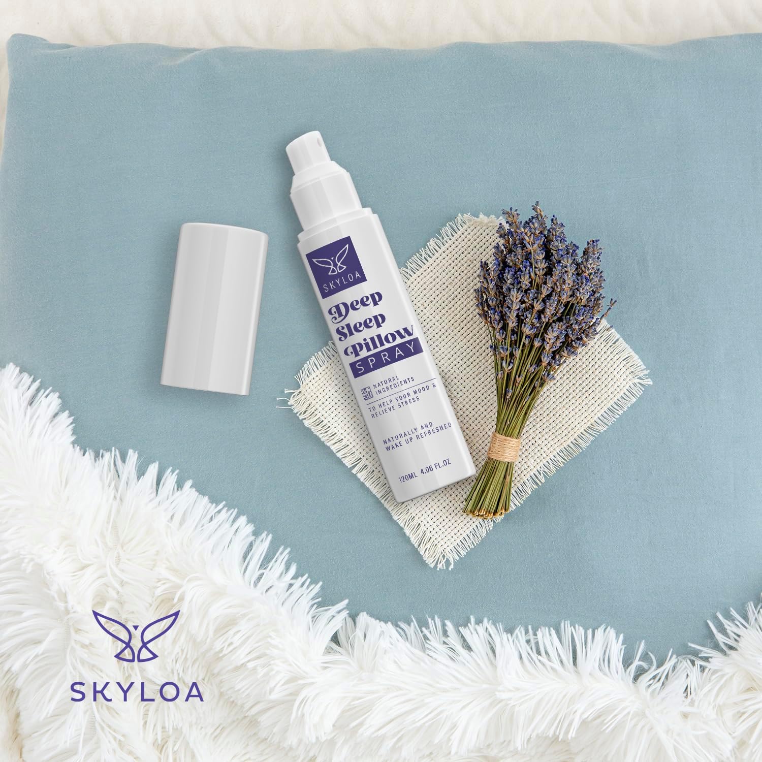 DAONEG Skyloa Deep Sleep Pillow Spray with Lavender 120ml - Natural Relaxation Aid for Restful Sleep