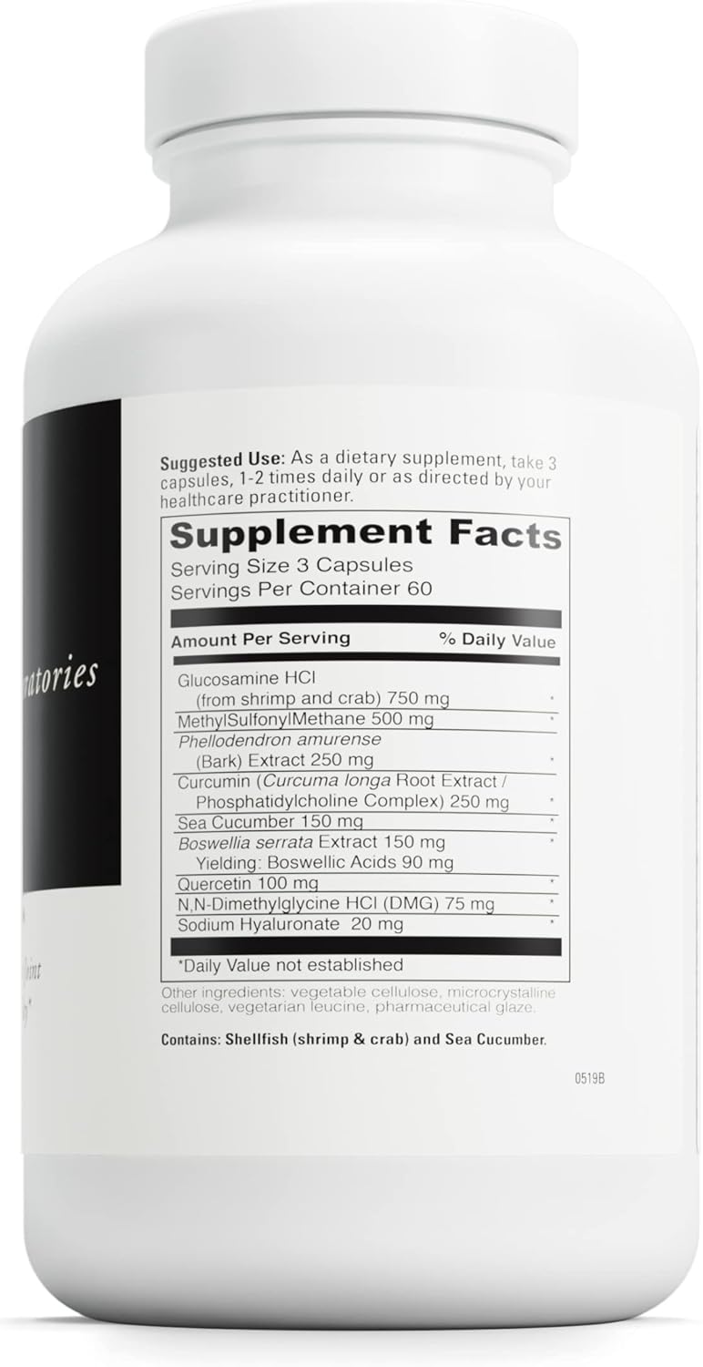 DAVINCI Labs CX-2 Solution: Muscle and Joint Support Supplement with Glucosamine, MSM, Sea Cucumber - 180 Capsules