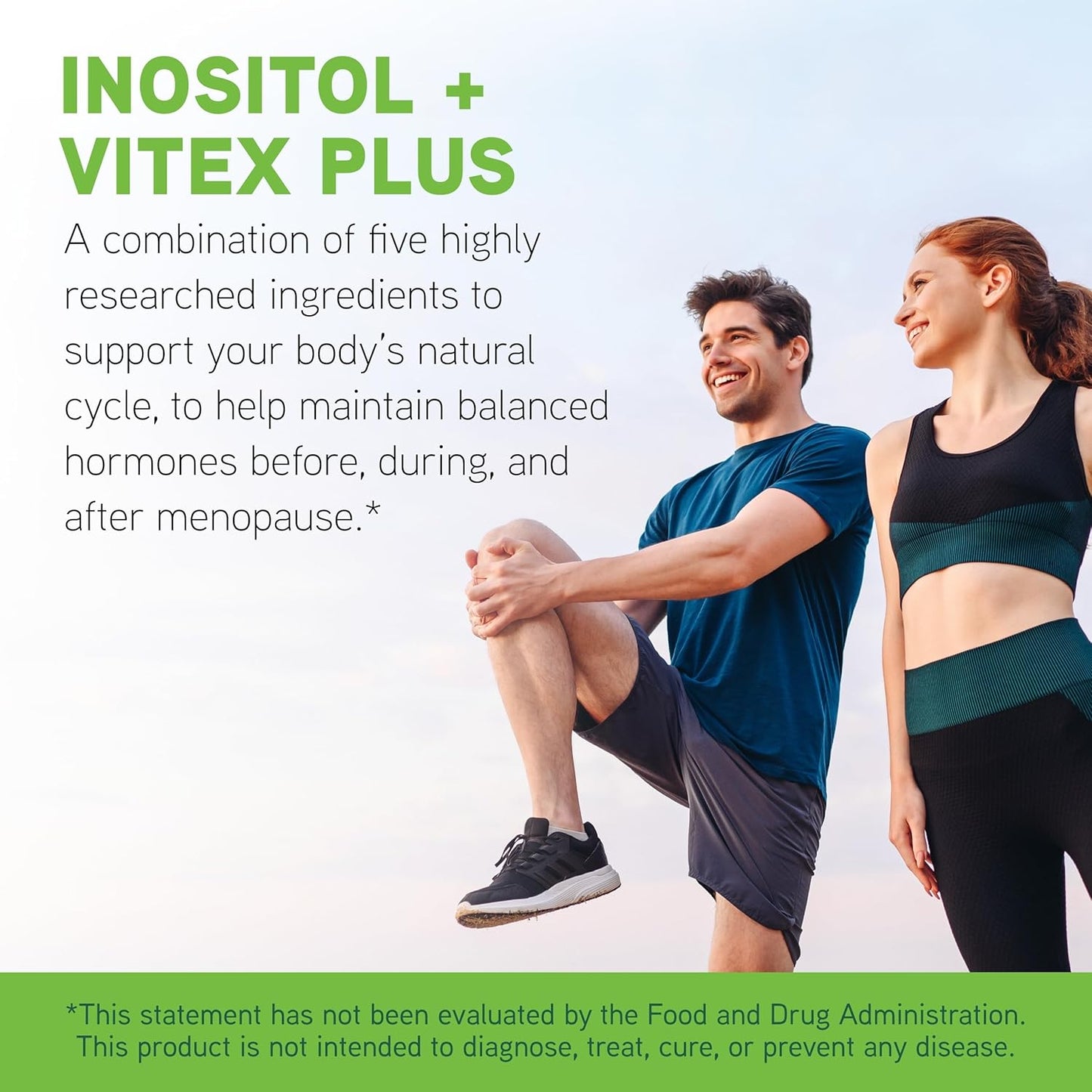 DaVinci Labs Inositol Vitex Plus Capsules - Hormone Balance & Ovarian Health - Vegetarian, Gluten-Free, Soy-Free - 120ct
