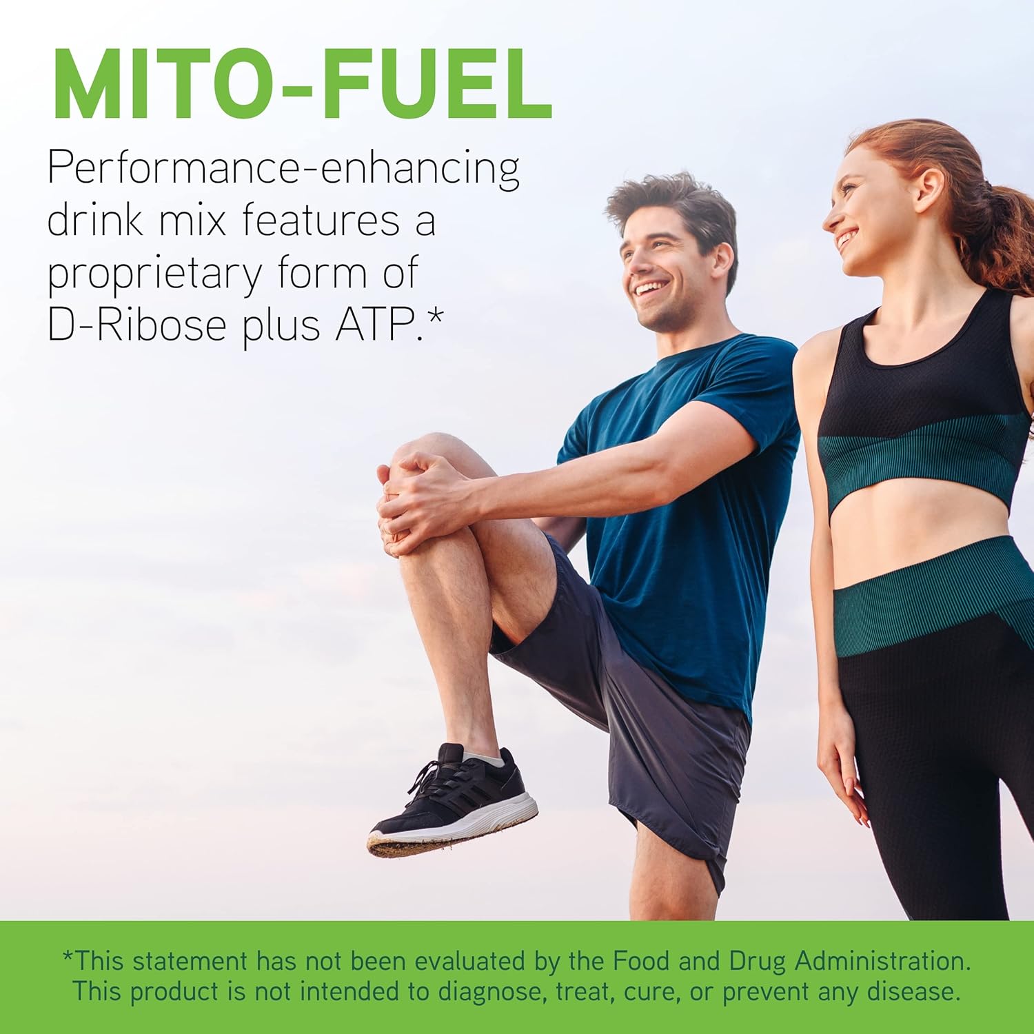 DAVINCI Labs Mito-Fuel Powder - Boosts Muscle Recovery & Energy with D-Ribose, CoQ10, L-Carnitine - 300g (30 Servings)