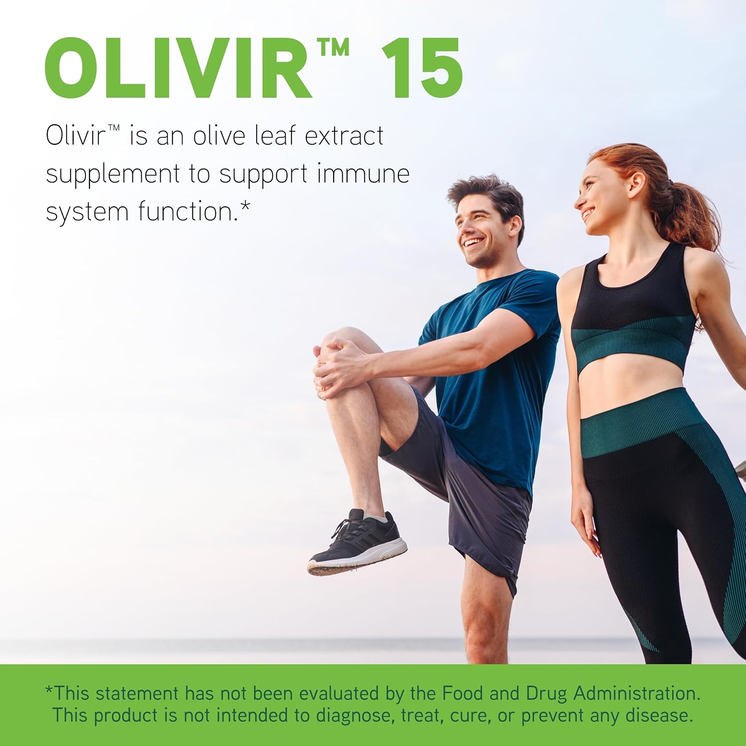 DAVINCI Labs Olivir 15 Capsules - Immune System & Digestion Support with 500mg Olive Leaf Extract - Vegetarian & Gluten-Free - 45 count