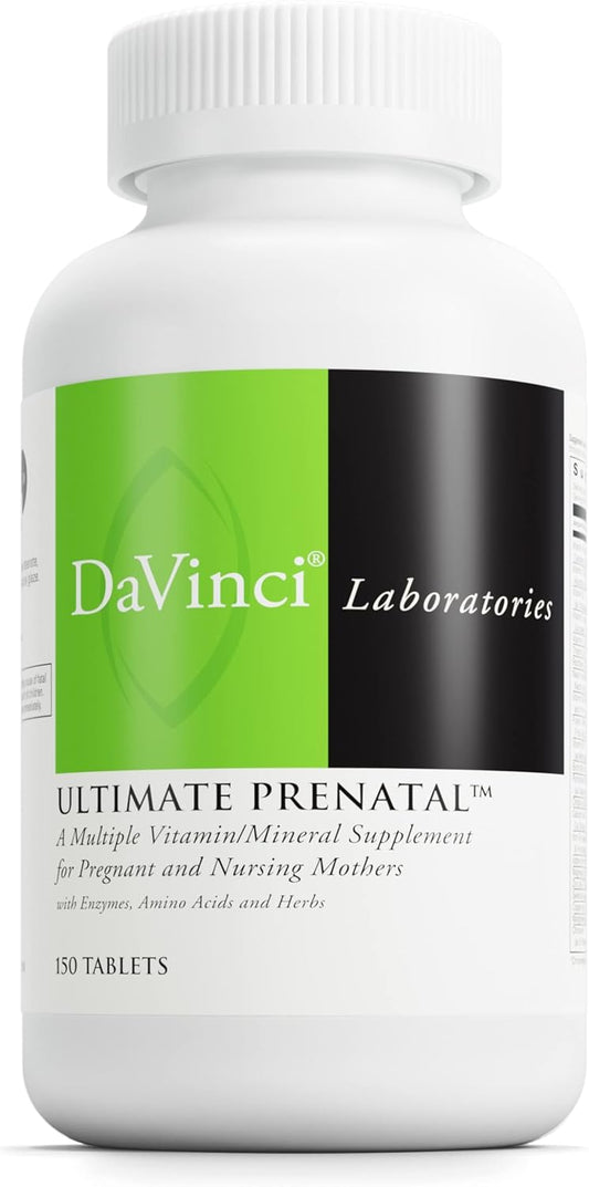 DaVinci Labs Ultimate Prenatal - Comprehensive Nutritional Support for Pregnancy & Lactation - 150 Tablets