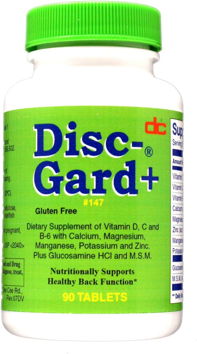 Dee Cee Labs Disc Gard+ Formula 147 - 90 Tablets for Spinal Disc Support & Joint Health