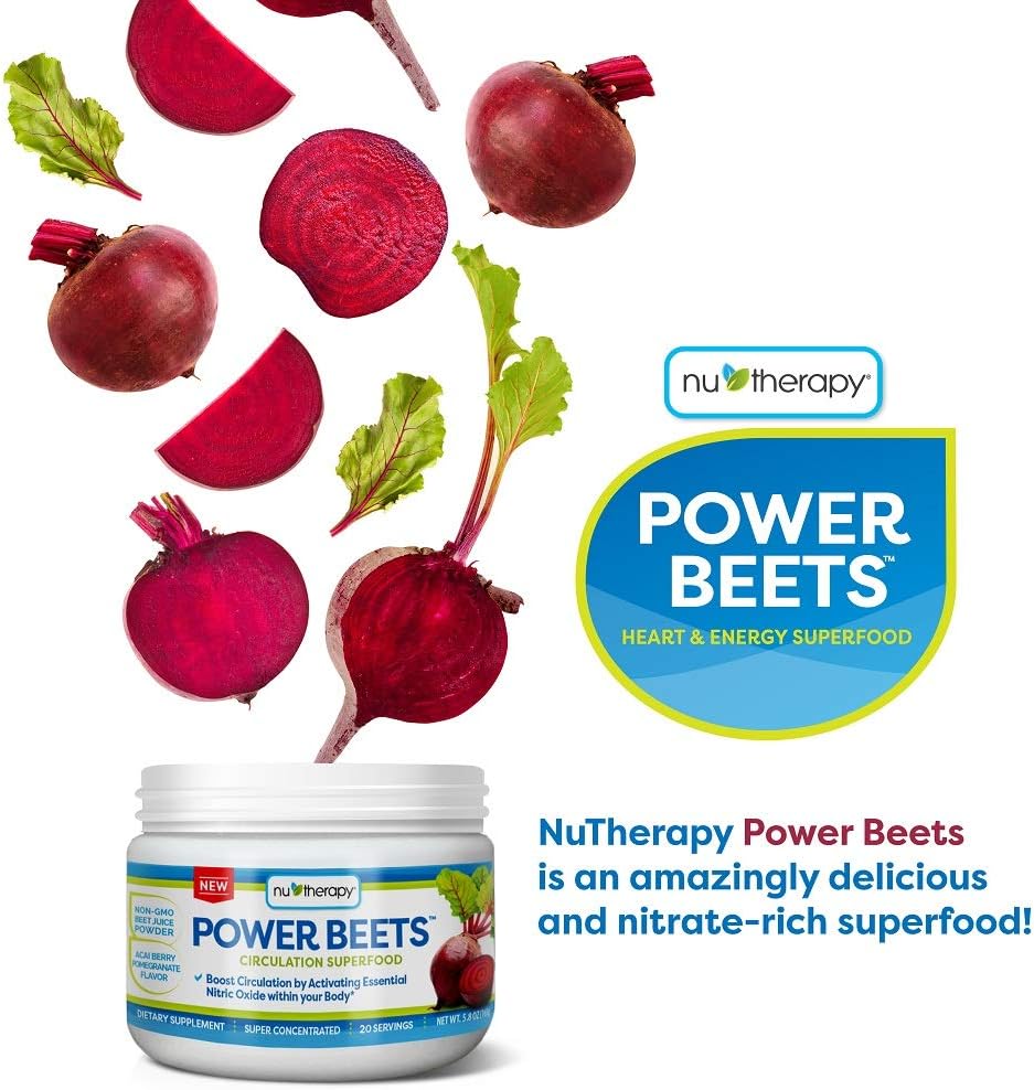 Delicious Acai Berry Pomegranate Flavor Beet Juice Powder for Circulation Support - Non-GMO Dietary Supplement - 30 Servings, 5.8 Ounce