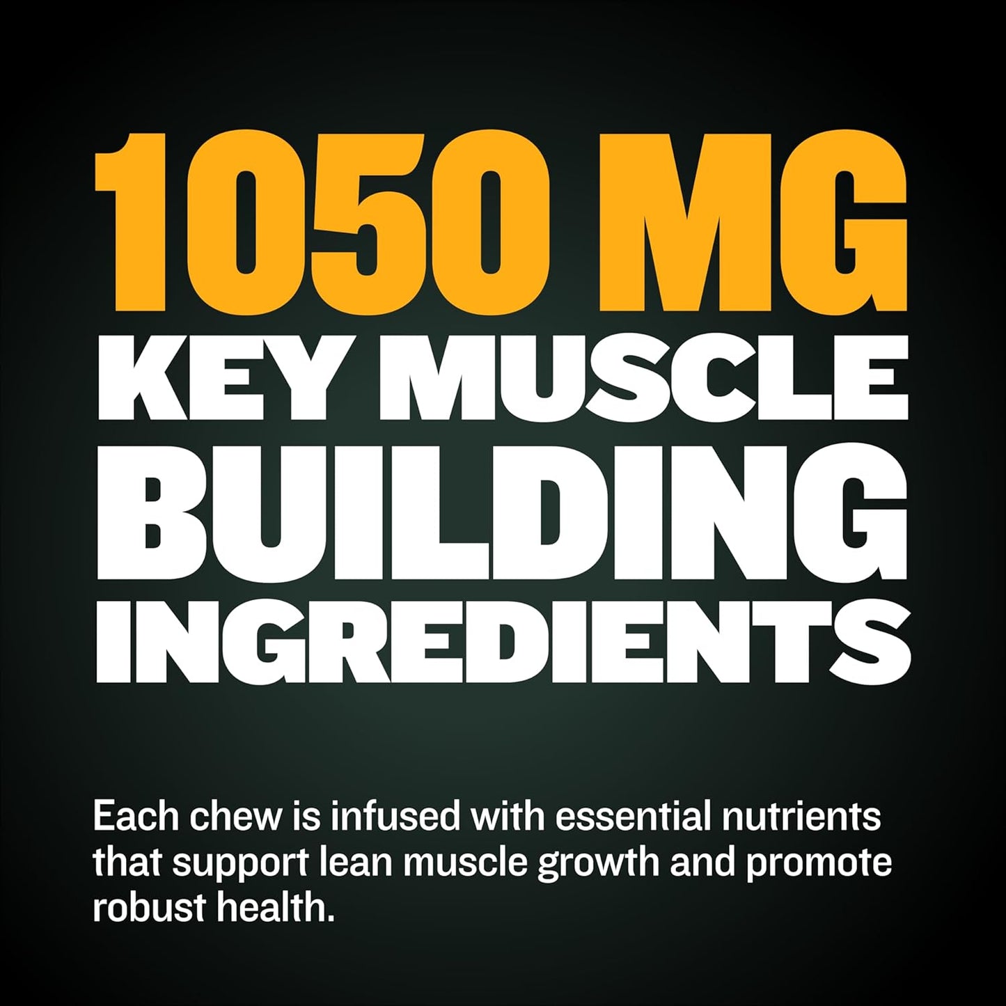 Delicious Bully Max Muscle Builder Soft Chews for Dogs - Training Supplements for Muscle Gain - Dog Food Topper for All Breeds & Ages