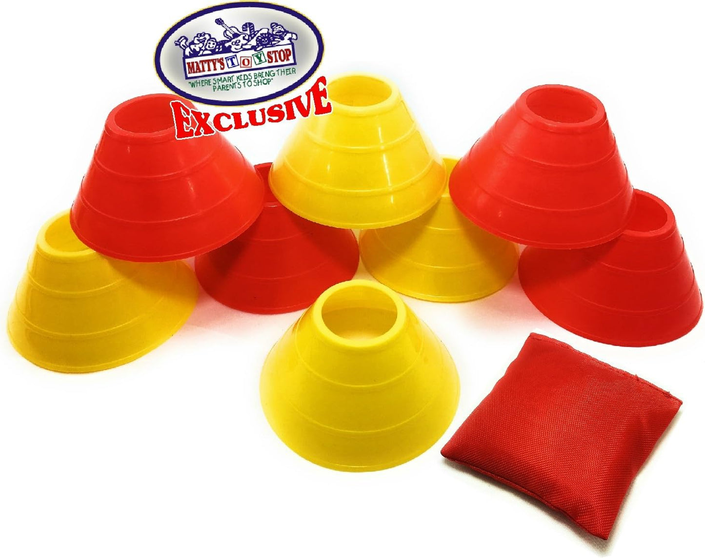 Deluxe 14-Man Flag Football Set with Tear Away Belts, Cones, Beanbag Flag & Storage Bag - Complete Kit by Matty's Toy Stop
