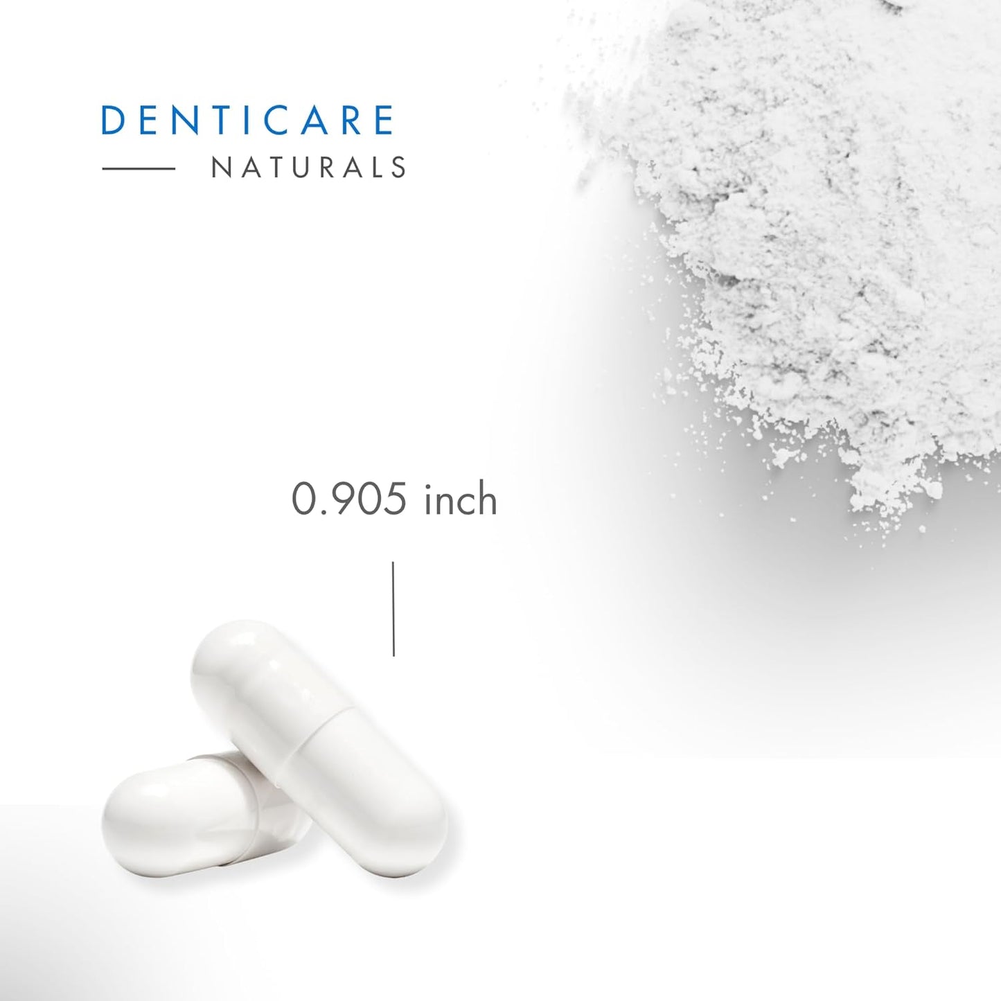 DentiCare Naturals TMJ & Bruxism Relief Supplement with Pure Magnesium - Teeth Grinding Relief, Calms Jaw, Mouth Guard Alternative - 90 Capsules