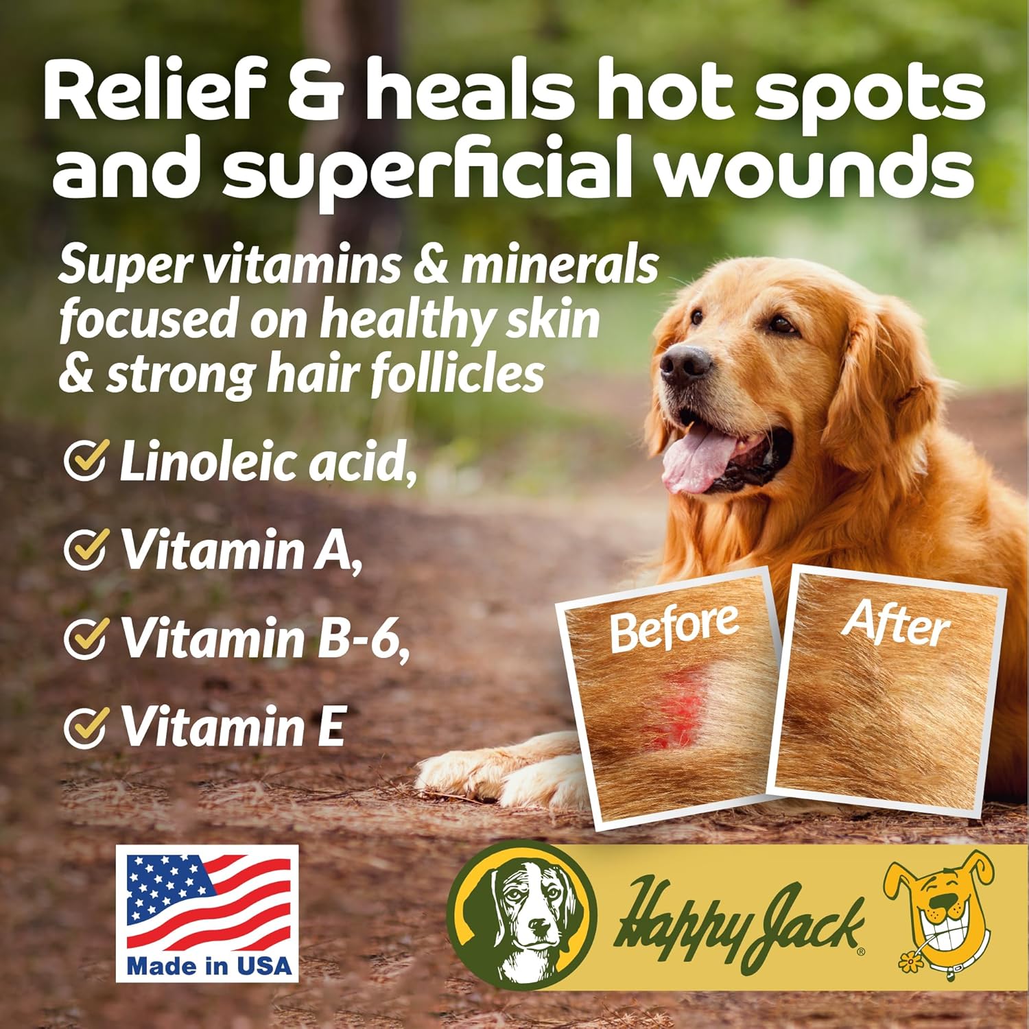 Dermaplex Skin and Coat Supplement for Dogs & Cats - Promotes Hair Growth and Healing from Skin Issues (14oz)