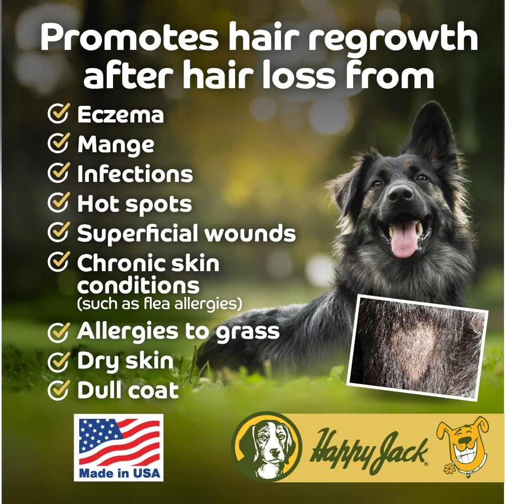 Dermaplex Skin and Coat Supplement for Dogs & Cats - Promotes Hair Growth and Healing from Skin Issues (14oz)