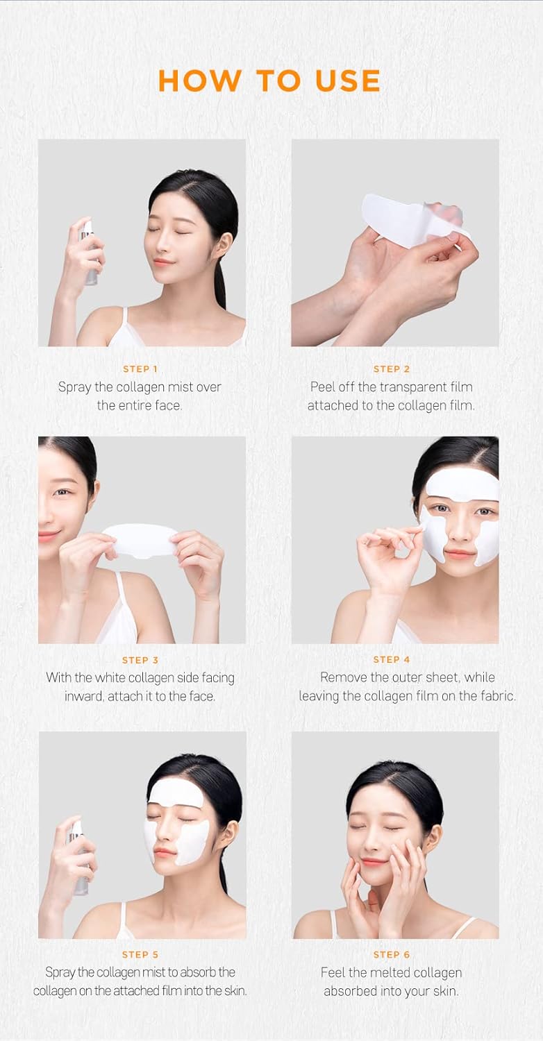 DERMARSSANCE Highprime Collagen Film & Mist Kit - Complete Set for 5 Sessions
