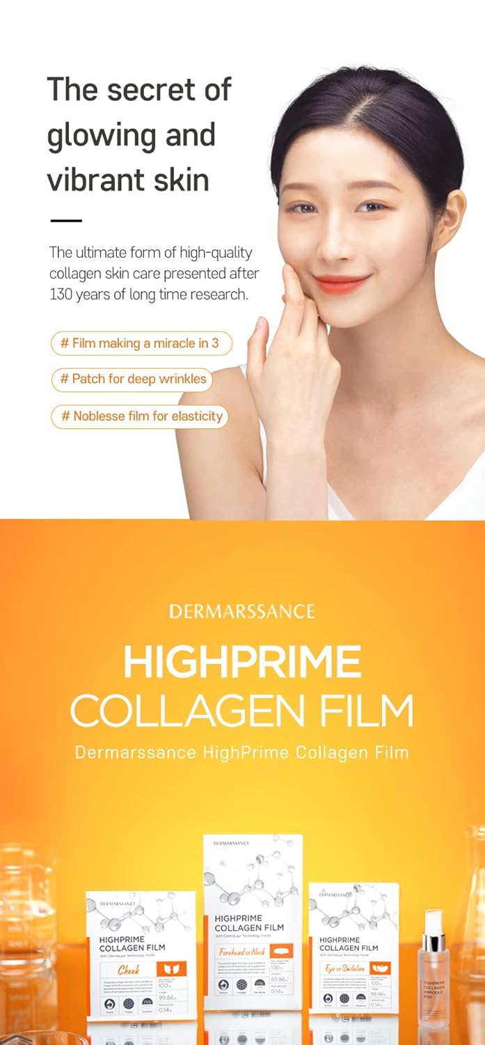 DERMARSSANCE Highprime Collagen Film & Mist Kit - Complete Set for 5 Sessions