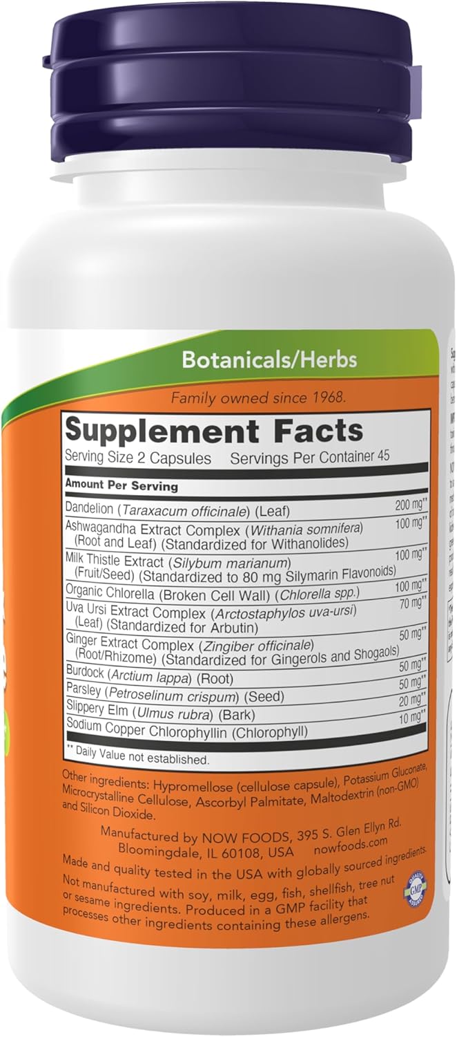 Detox and Cleanse Supplement, 90 Veg Capsules, Liver and Kidney Support by NOW Foods