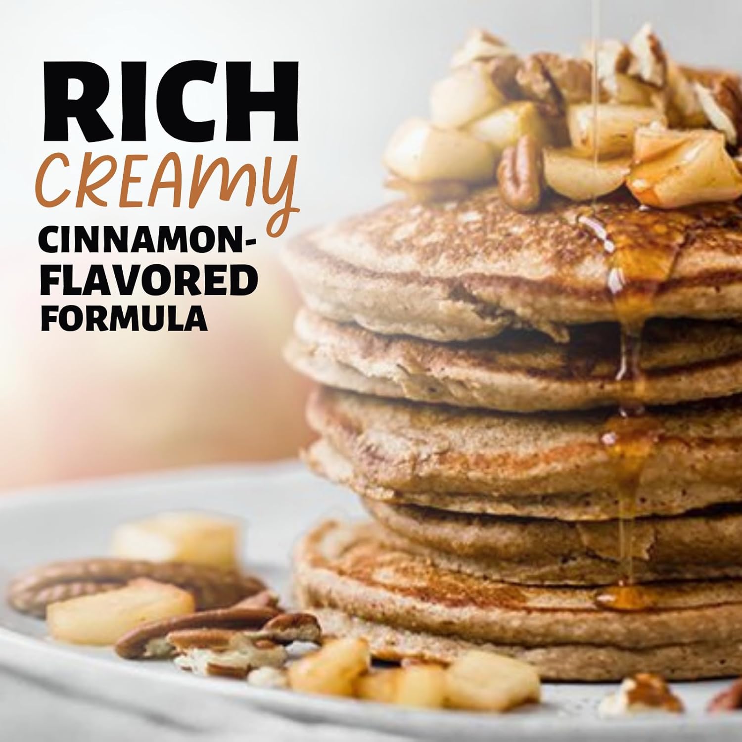 Devotion Nutrition Sinful Cinnamon Protein Powder Blend - Gluten Free, Keto Friendly, 1g MCT - 20g Whey & Micellar Protein - 12 Single Serving Packets