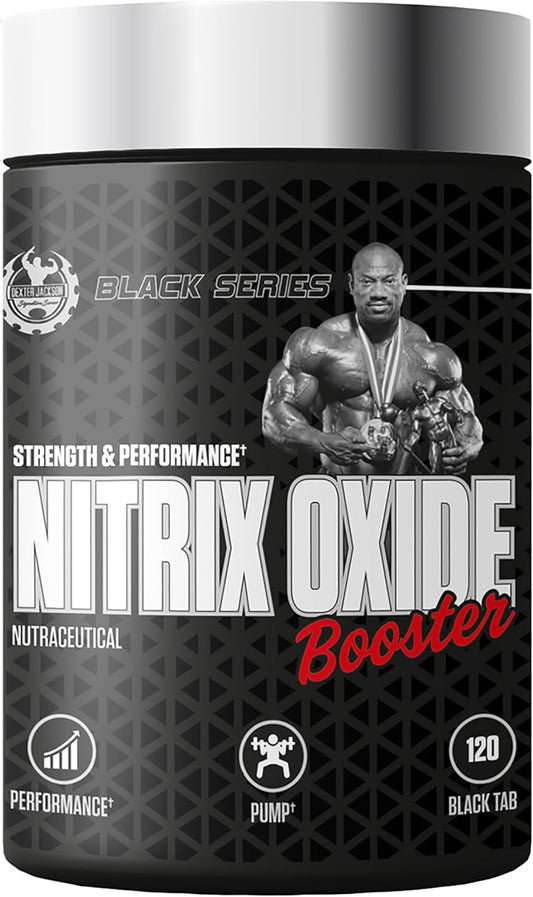 Dexter Jackson Black Series Nitric Oxide Booster - Metabolism Boost, Fat Burning - 60 Tablets, 30 Servings