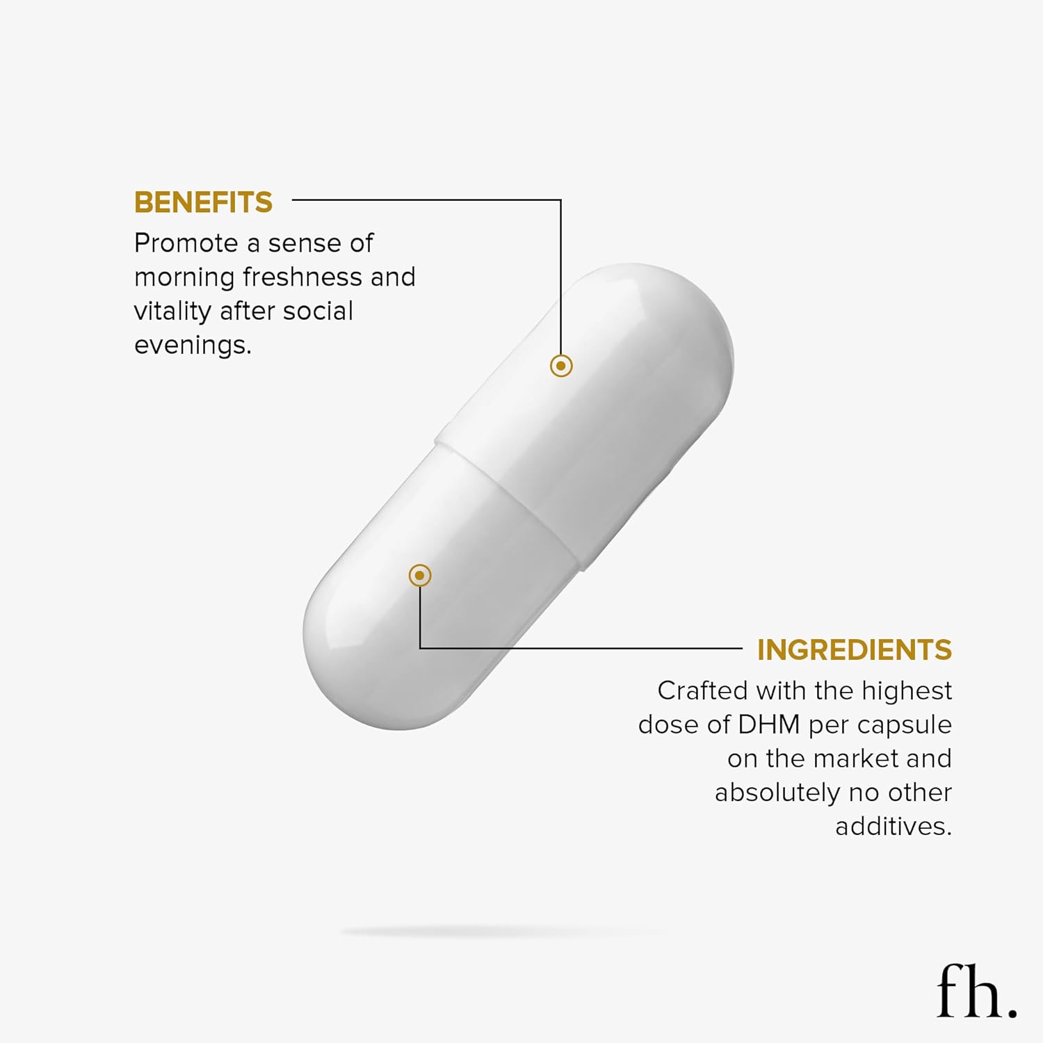 DHM Dihydromyricetin Supplement for Full Body Health | Boost Liver Function, Metabolism, Energy | Post-Party Relief, 650mg Per Pill | 1 Bottle, 24 Servings