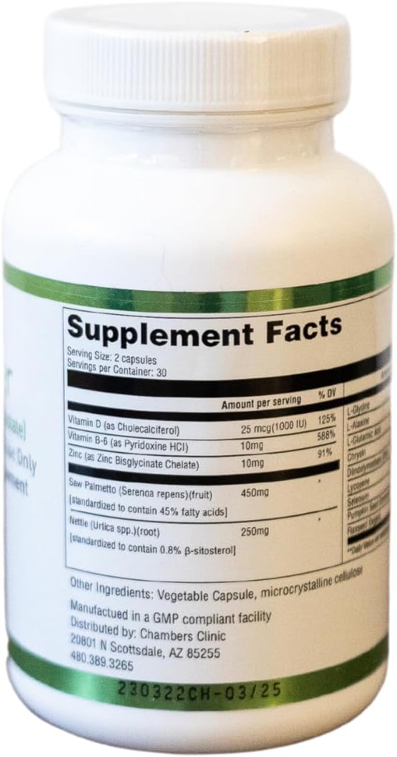 DHT Buster by Chambers Supplements - Natural Hair Loss Prevention Supplement