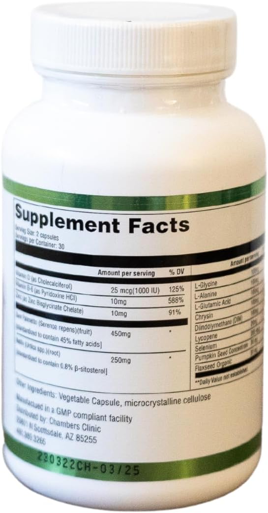 DHT Buster by Chambers Supplements - Natural Hair Loss Prevention Supplement