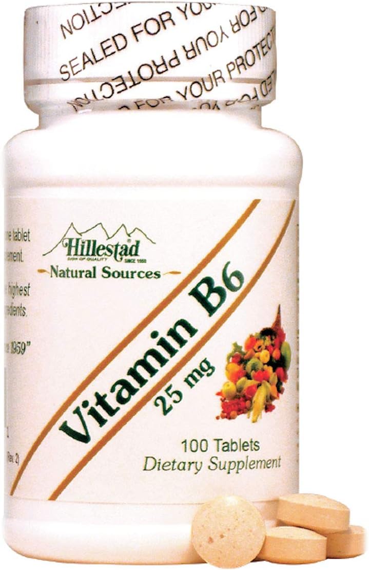 Dialyvite Hillestad Pharmaceuticals - Vitamin B6 25 mg Tablets - Pack of 100