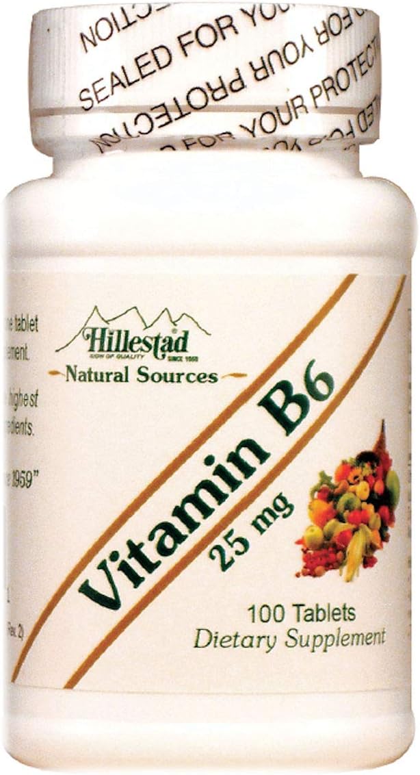 Dialyvite Hillestad Pharmaceuticals - Vitamin B6 25 mg Tablets - Pack of 100