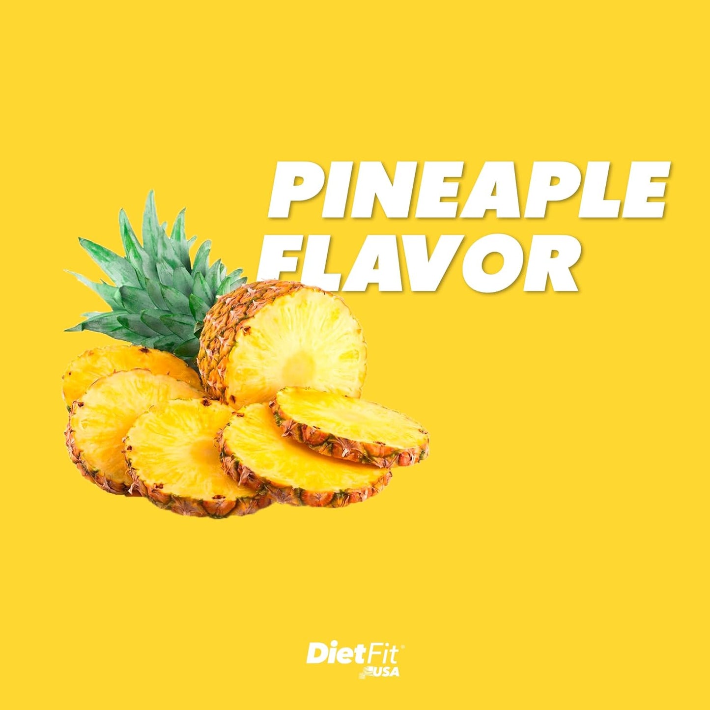 DIETFIT USA Hydroboost Pre-Workout and Diuretic 300g - Pineapple Flavor | 2-in-1 Fitness Supplement for Intense Energy | 30 Servings