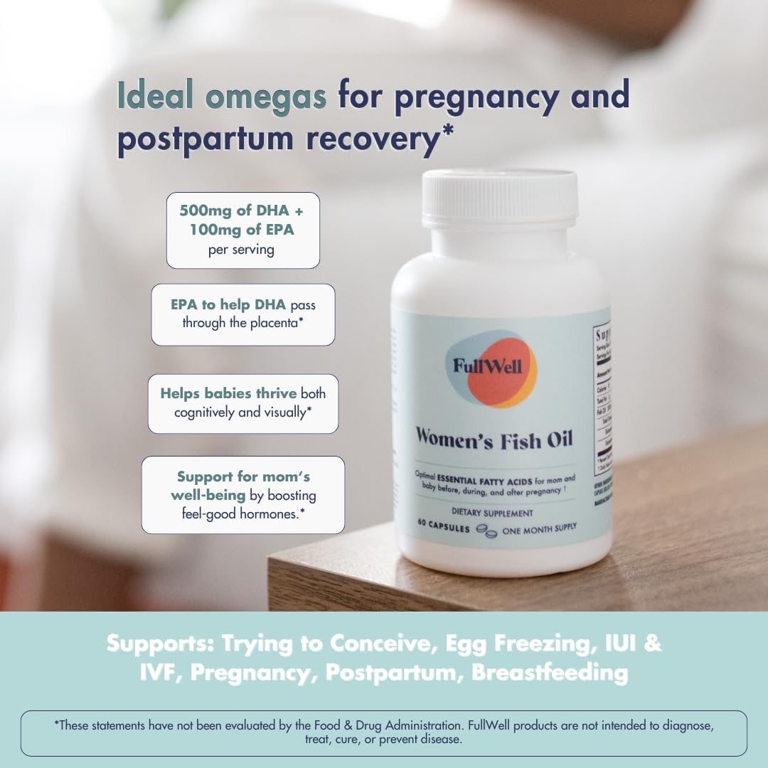 Dietitian-Formulated Prenatal Vitamin with Omega 3 Fish Oil for Brain Development - 30 Servings