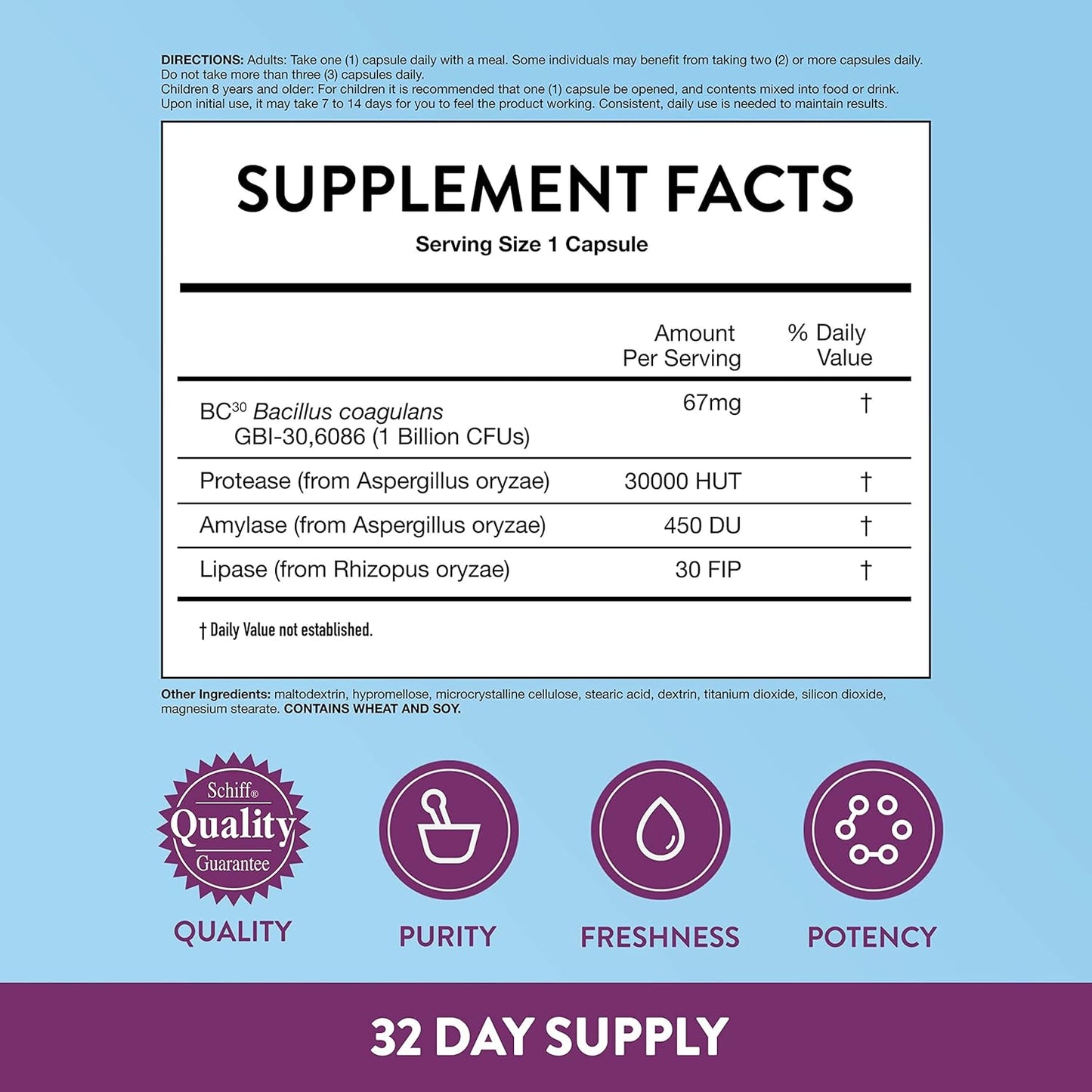 Digestive Advantage IBS Probiotics Capsules for Men and Women - Digestive Health, Intensive Bowel Support, Occasional Bloating Relief, Gut Health - 32ct