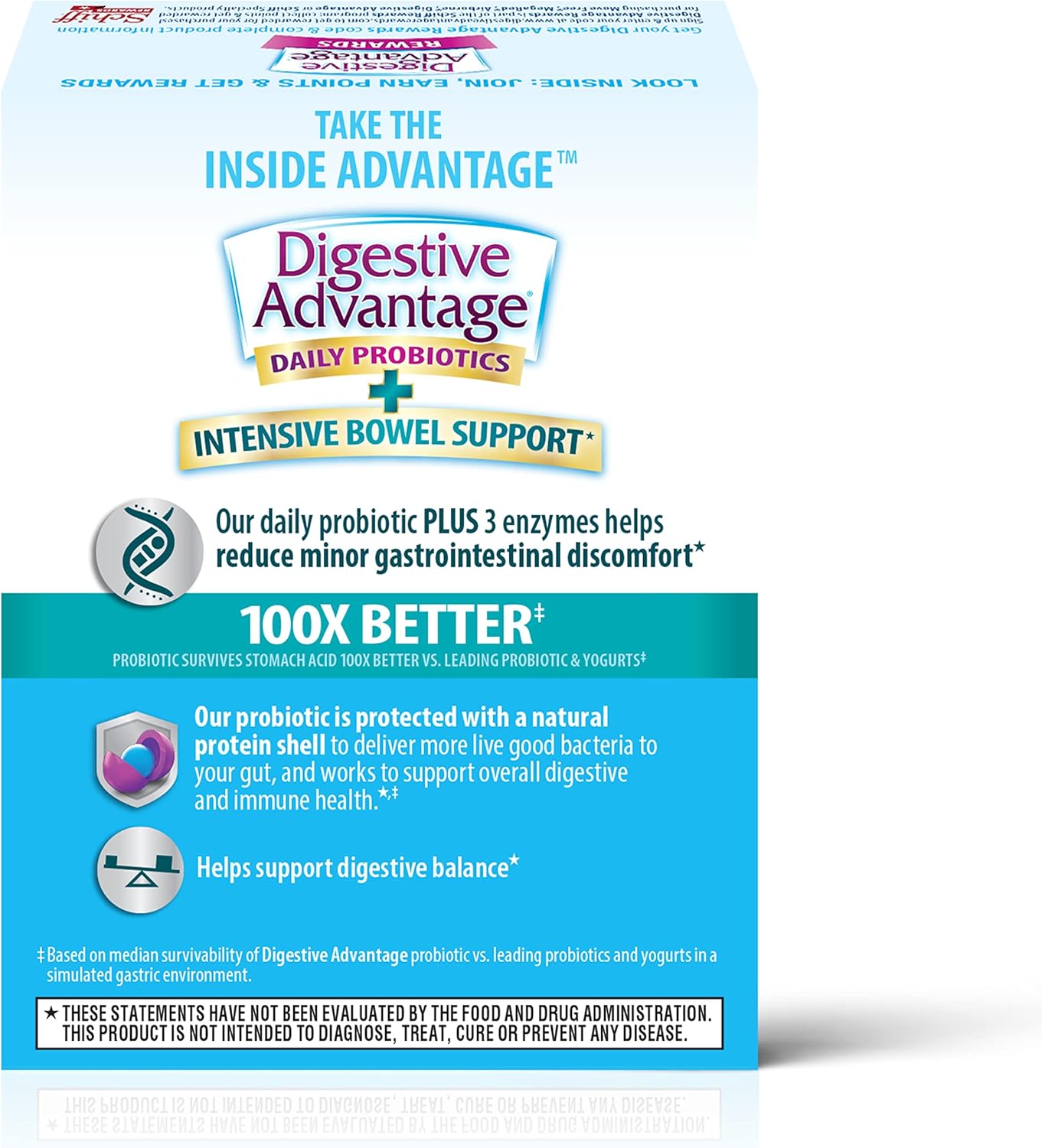 Digestive Advantage IBS Probiotics Capsules for Men and Women - Digestive Health, Intensive Bowel Support, Occasional Bloating Relief, Gut Health - 32ct