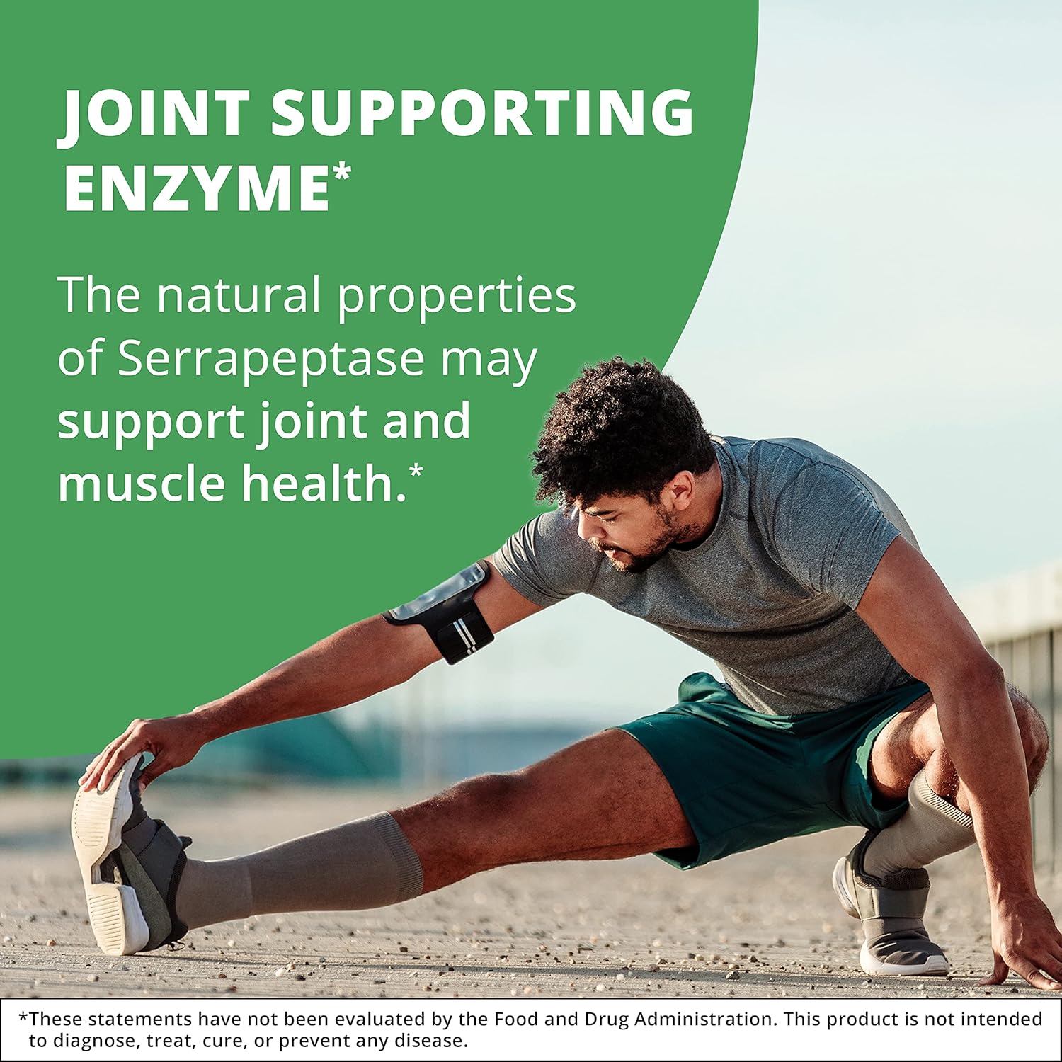 Digestive and Joint Support Supplement - NutraMedix Serrapeptase Enzymes with Inulin - Gluten, Soy, Dairy-Free - 60 Capsules