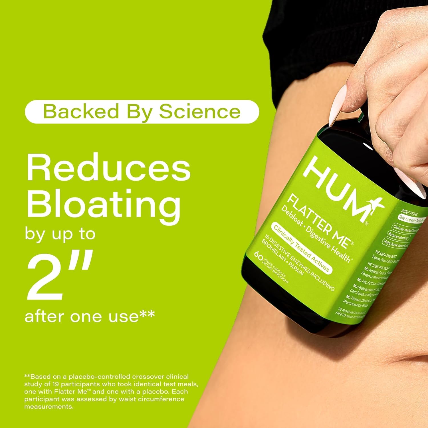 Digestive Enzyme Supplement for Bloating Relief - Vegan Fast-Acting Enzyme Blend for Digestive Health & Debloating - 60 Servings