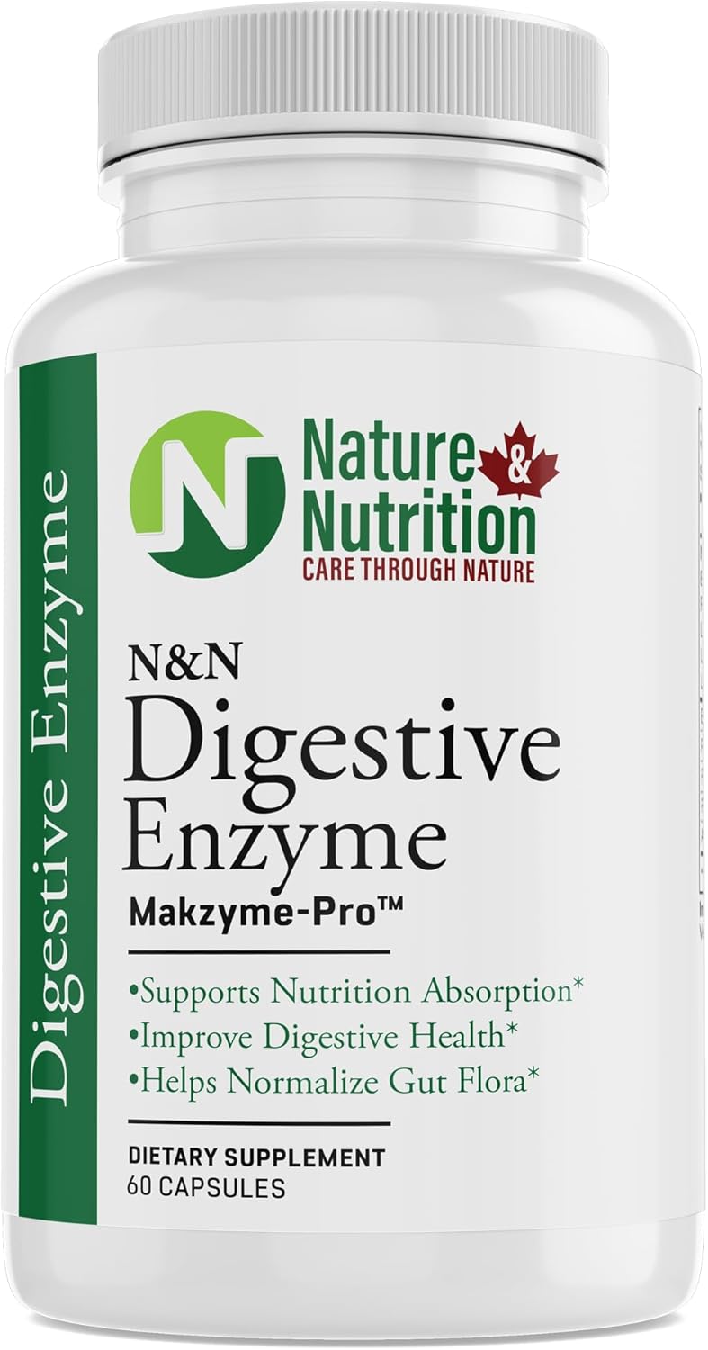 Digestive Enzyme Supplement for Gut Health - MakZyme-Pro TM, 60 Capsules