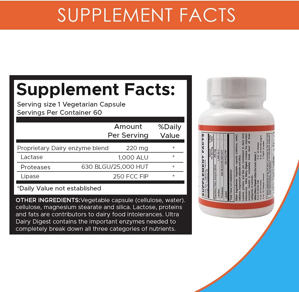 Digestive Enzyme Supplement for Holistic Health, Supports Digestion and Energy, 60 Capsules