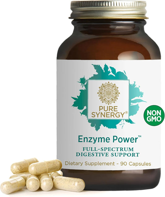Digestive Enzyme Supplement with Nattokinase, Bromelain, and Serrapeptase for Gut Health (90 Capsules)