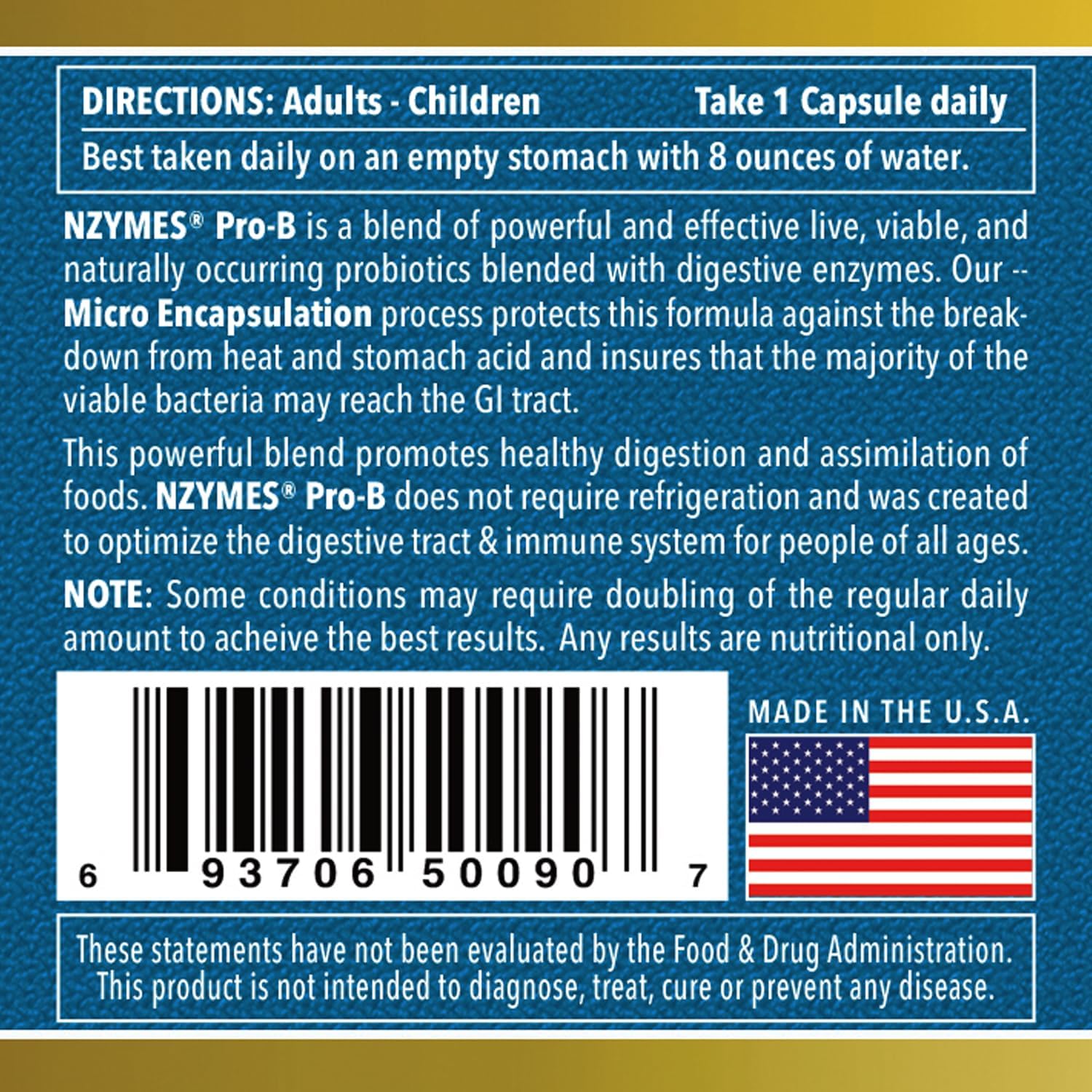 Digestive Enzymes and Probiotics for Digestive Balance - 180 Caplets - USA Made