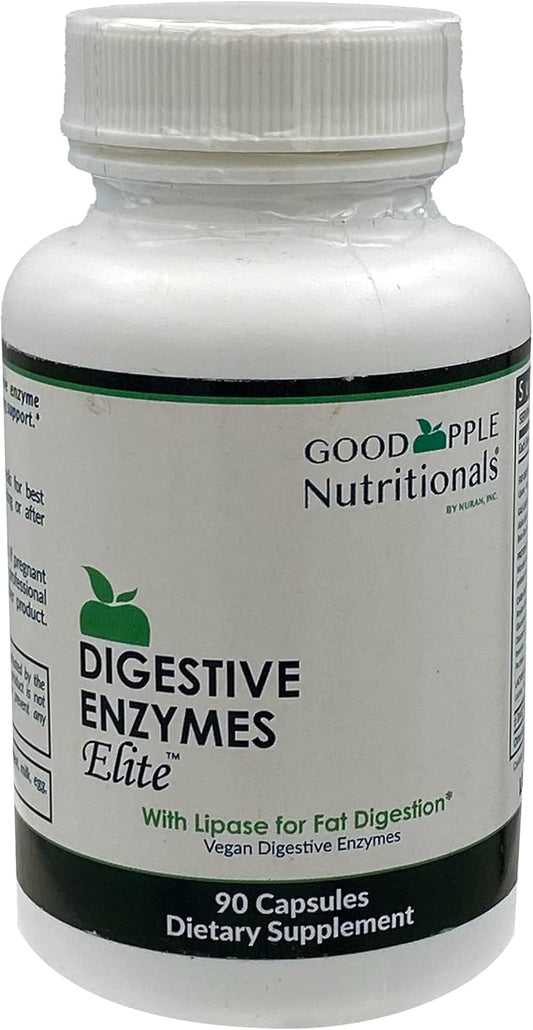 Digestive Enzymes Elite for Gallbladder & Bloating Support - Vegan & Natural - 90 Capsules